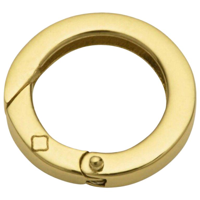 Maviada’s 18 Karat Yellow Gold Jump Ring Accessories for Necklaces and Pendants For Sale