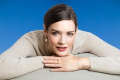 MAVIADA's 3-4mm Stone Baroque Violet Pearl Earrings, Peridot, 18 K Yellow Gold