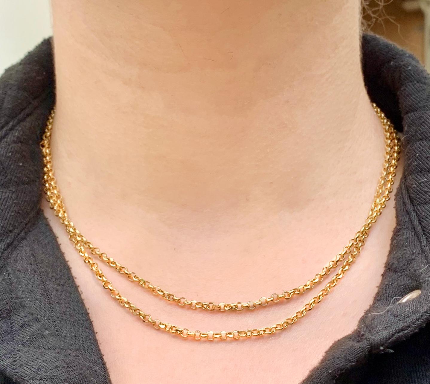 This is our most popular luxury chain!
A longer 88 cm (34.6
