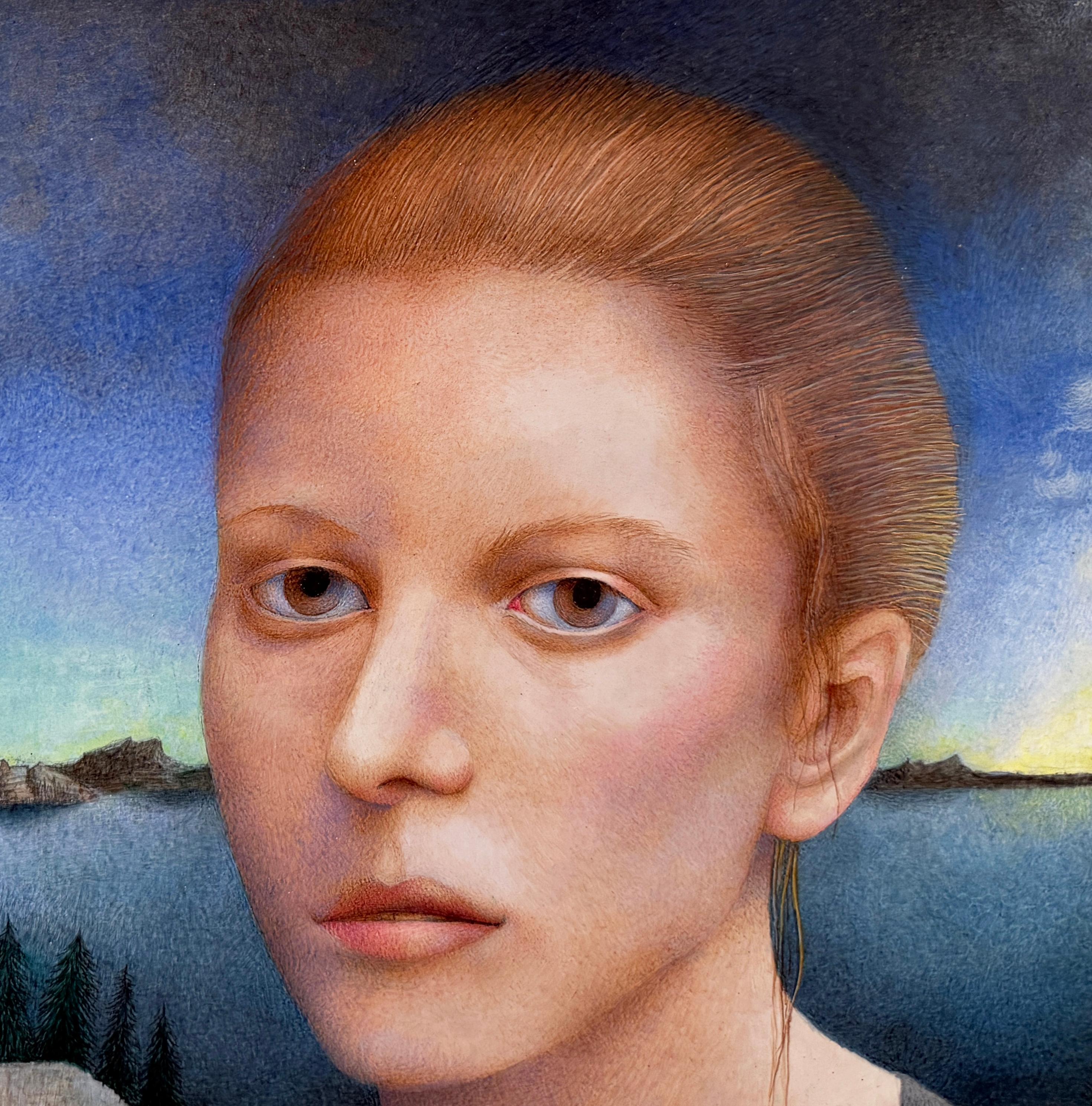 DORES GIRL - Portrait, Réalisme, Fantaisie en vente 3