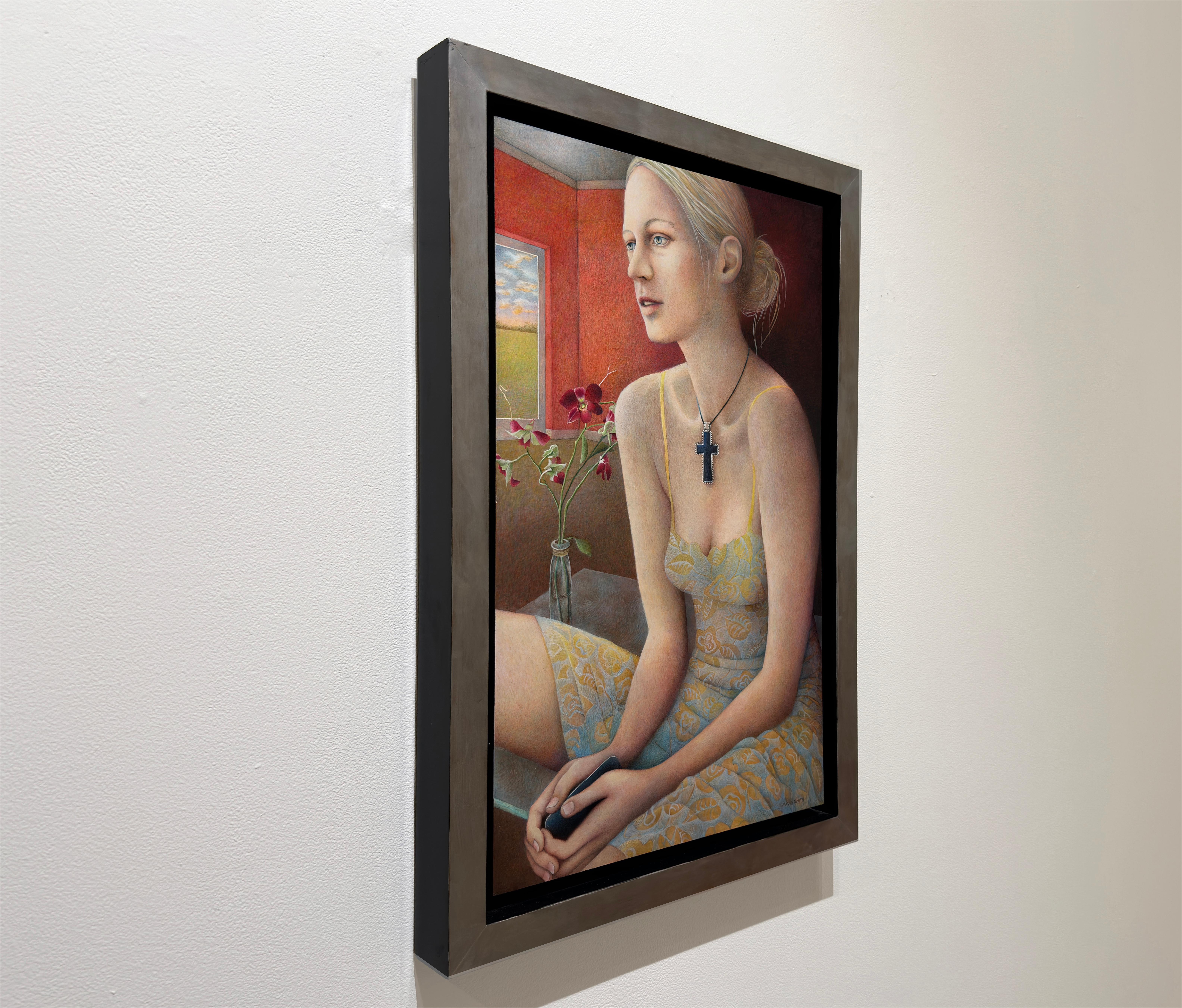 SANTIDAD - Realismo, Retrato, Mujer - Painting Contemporáneo de Mavis Smith