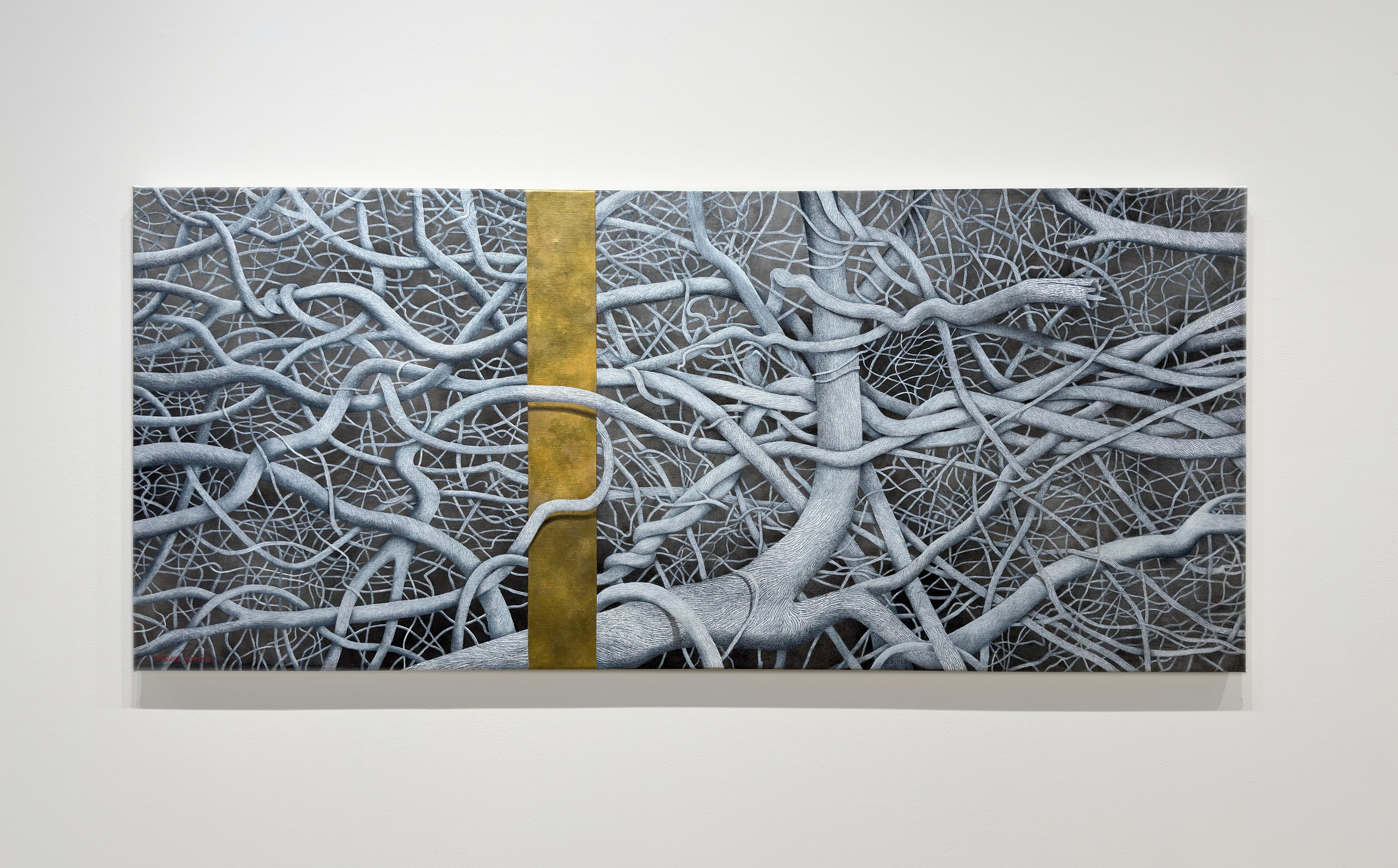 THICKET IX - Realismo / Paesaggio / Bianco e nero - Painting di Mavis Smith