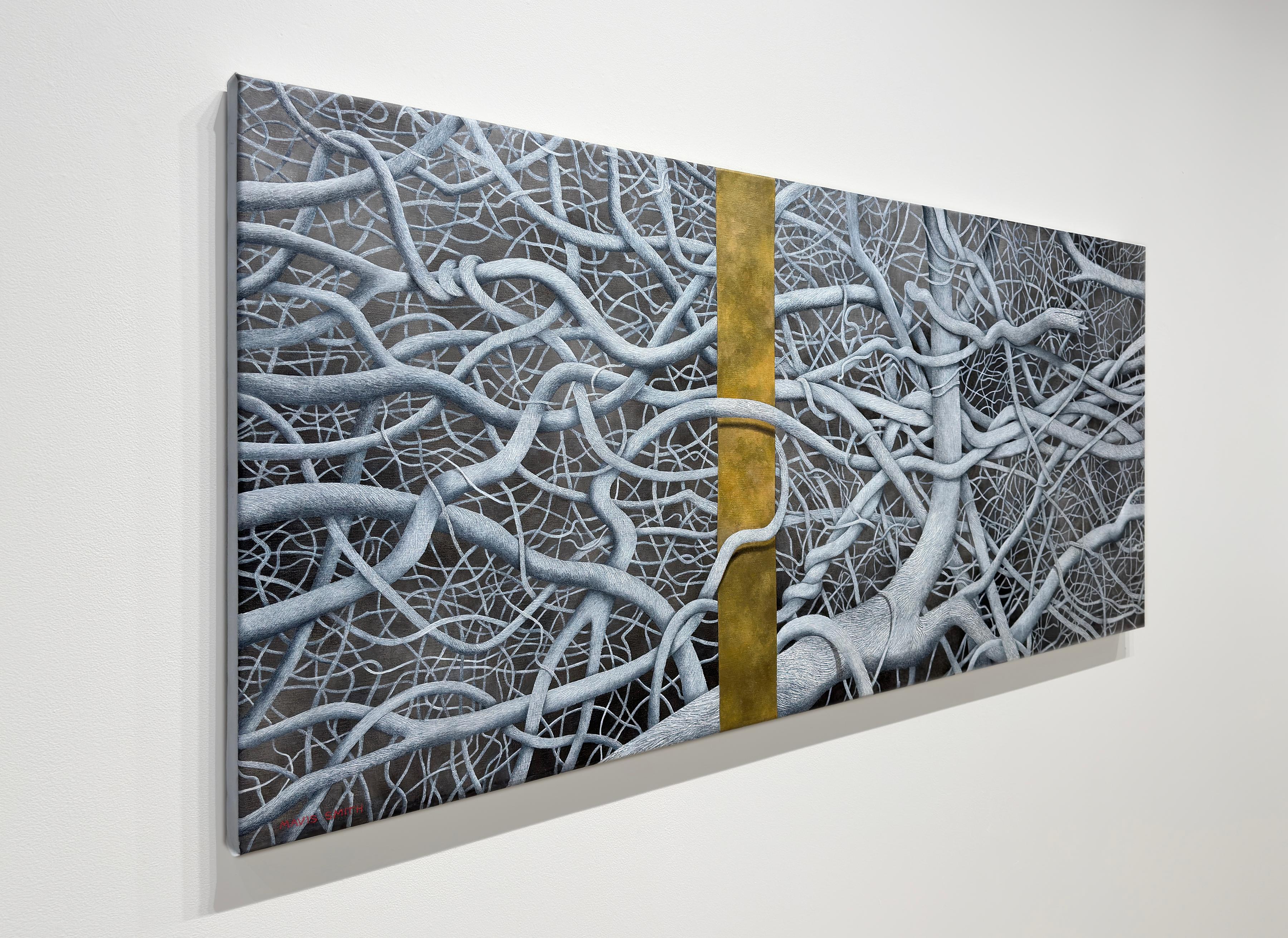 THICKET IX - Realismo / Paesaggio / Bianco e nero - Painting Contemporaneo di Mavis Smith