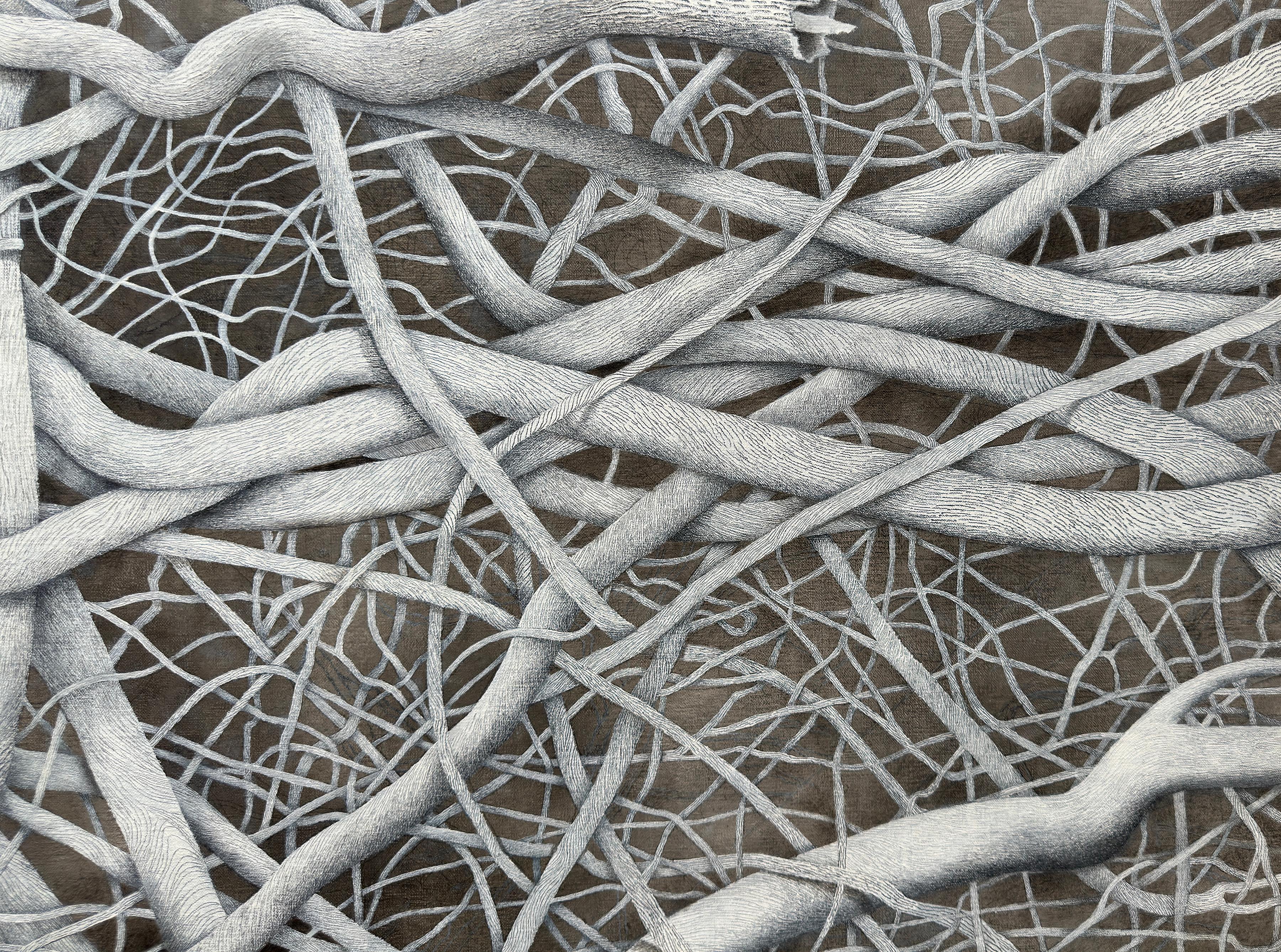 THICKET IX - Realismo / Paesaggio / Bianco e nero in vendita 1