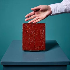 Maw & Co. Antique English Glazed Clay Tile with Armorial Crest