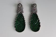 Maw sit sit handmade carving for earring