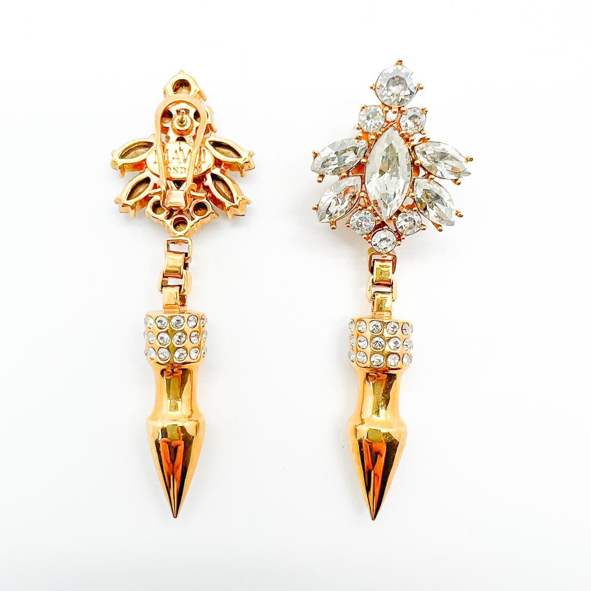 spiky earrings 2000s