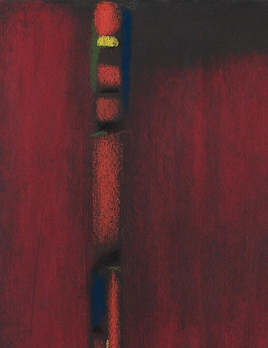 Pastel on vellum paper, 1964. Signed and dated lower right: Ackermann Rom 64. Framed. 13.78 x 9.84 in ( 35 x 25 cm )

Max Ackermann ( 1887-1975) was a German painter and graphic artist of abstract works. 