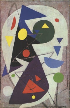 Max Ackermann 'Galerie Dobele' Offset Print, Contemporary, 1987