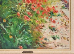 Poppies - Oil Paint by Max Agostini - 1970s