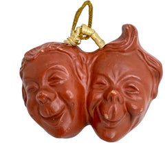 Max e Maurice Wilhelm Busch personaggio testa busto muro maschera decorazione Vintage