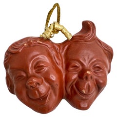 Max and Maurice Wilhelm Busch Character Head Bust Wall Mask Decoration Vintage