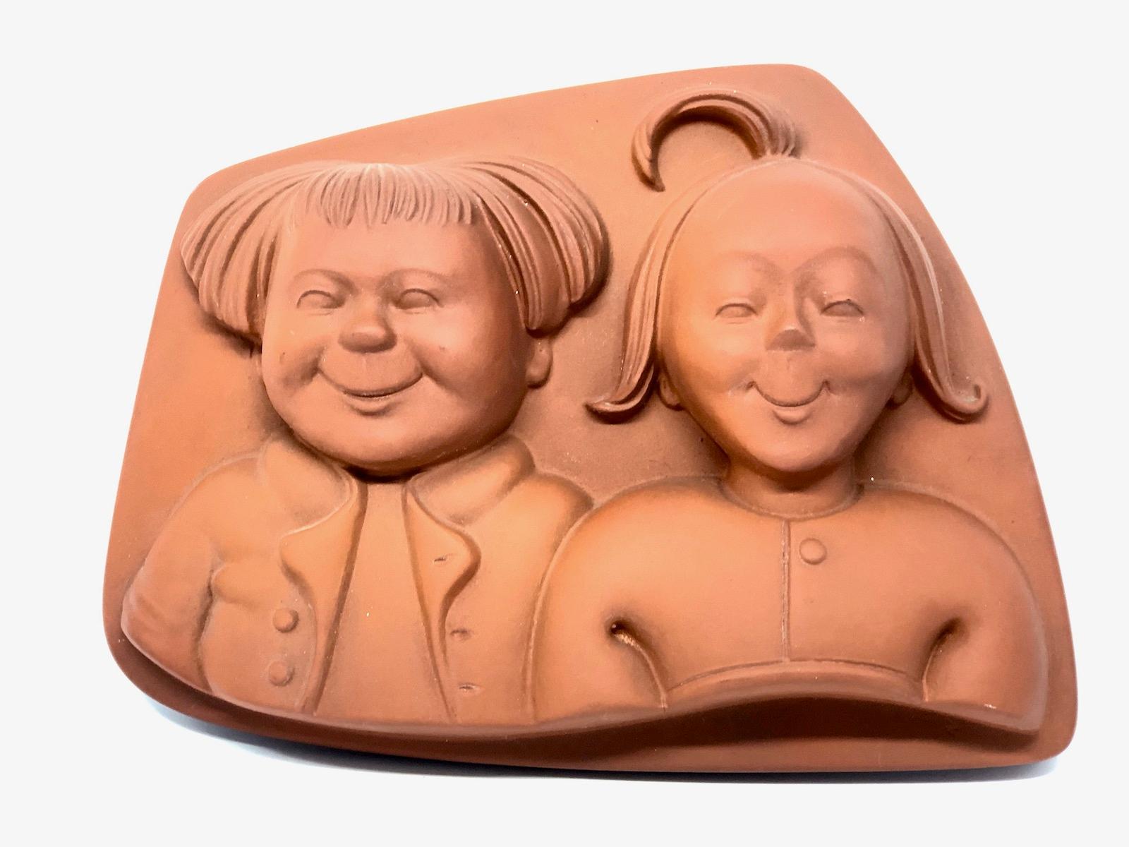 Max- und Maurice-Kopf-Wandteller – Wandschmuck im Vintage-Stil, Deutsch, 1950er Jahre im Zustand „Gut“ im Angebot in Nuernberg, DE