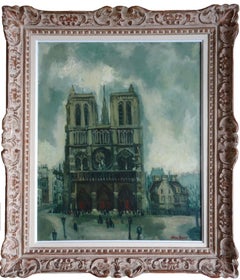 Notre-Dame de Paris. Olio su tela, 65x54 cm