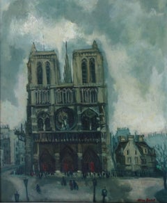 Notre-Dame de Paris. Oil on canvas, 65x54 cm