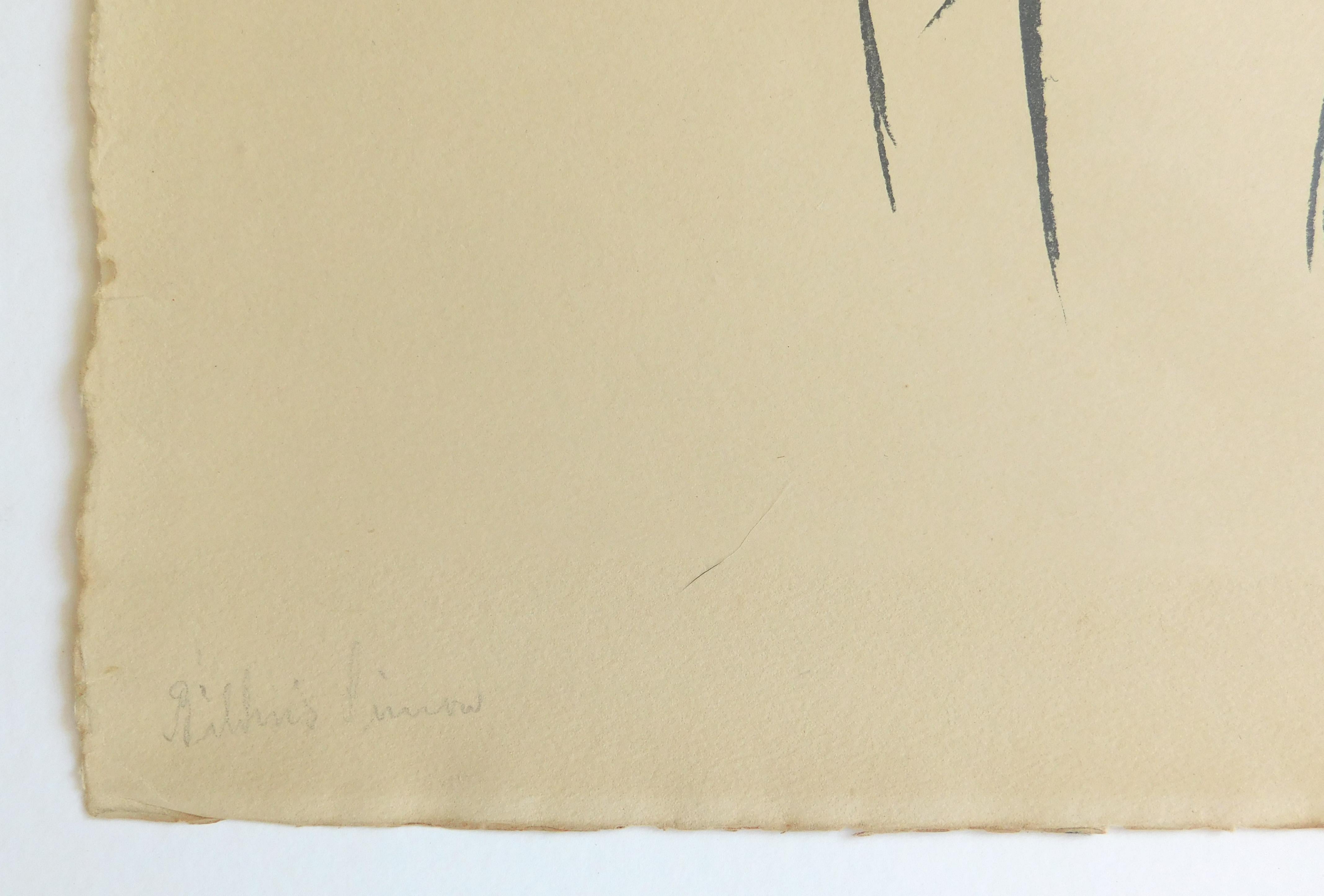 Lithographie originale de Max Beckmann:: 1922:: signée:: « Bildnis Simon » Excellent état - En vente à Phoenix, AZ