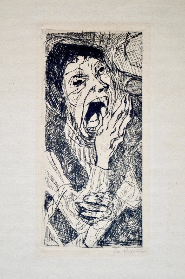 Max Beckmann Signed "Strasse II" 1916 German Expressionist Framed