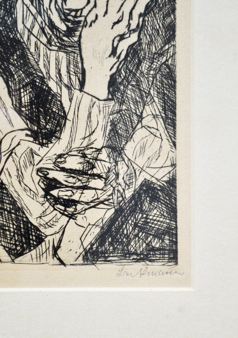 Max Beckmann Signed "Strasse II" 1916 German Expressionist Framed