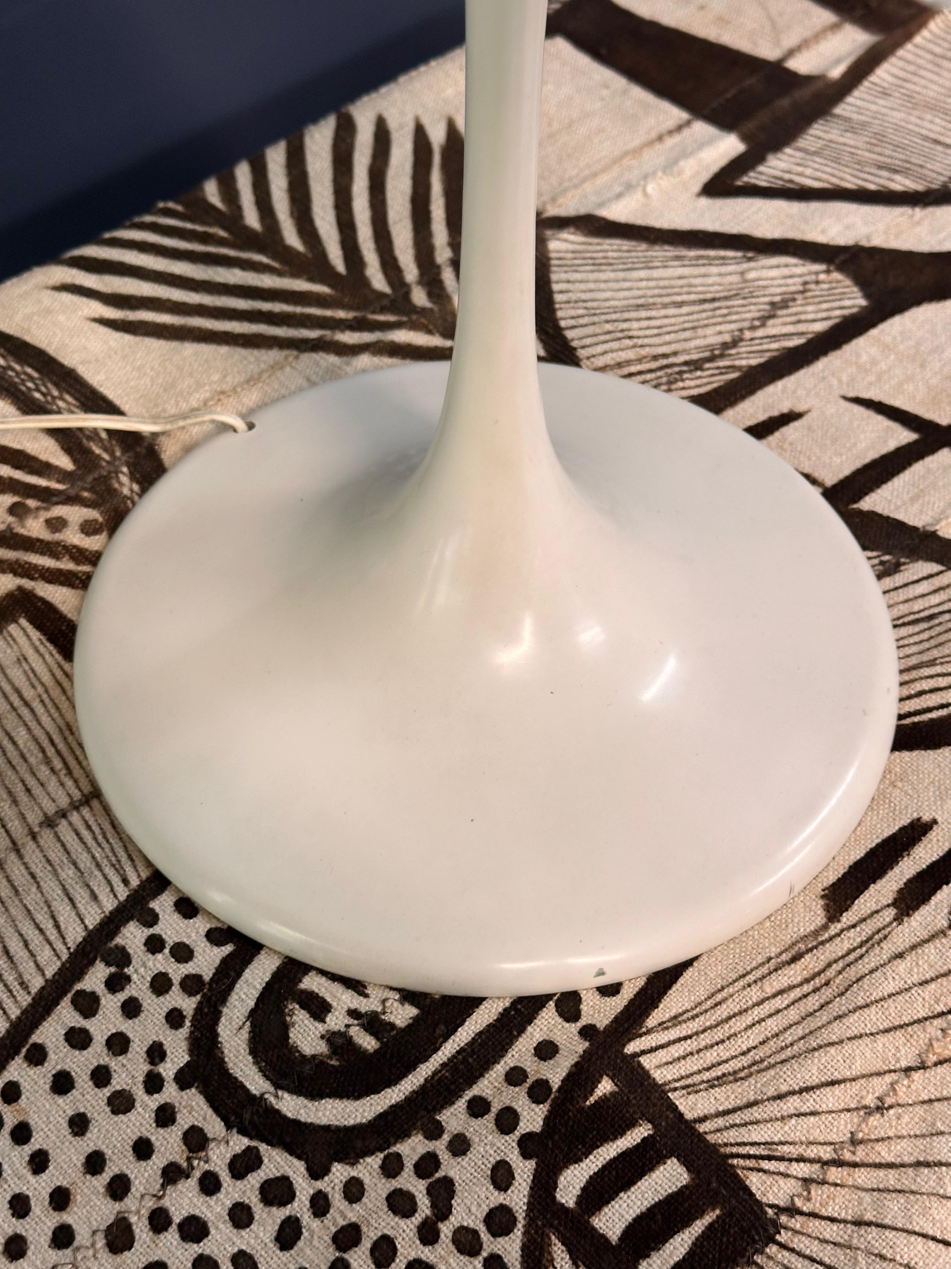 Max Bill 9 White Opaline Globe Table Lamp Mid Century 1970s 1