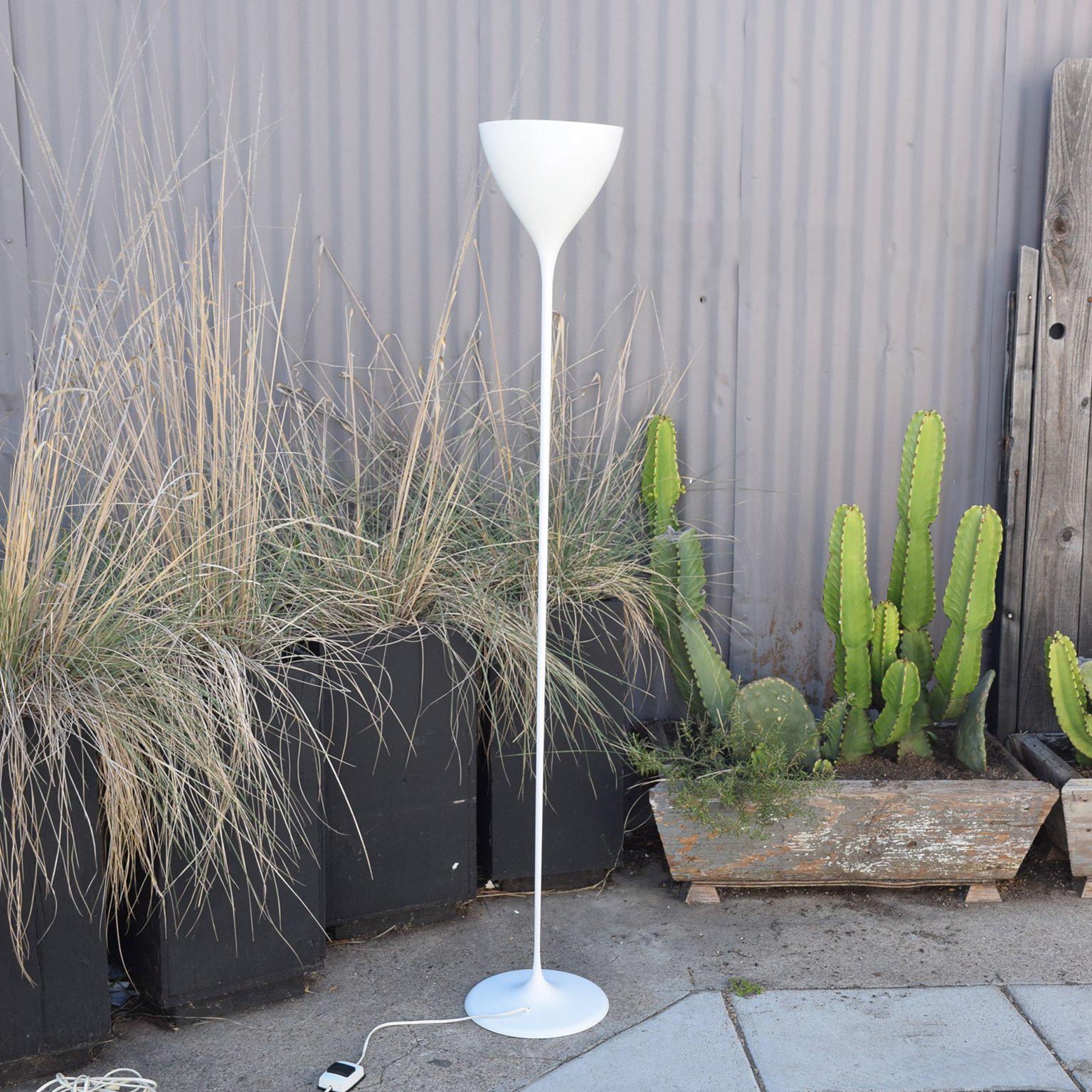 Painted Max Bill Floor Lamp Torchiere, Mid-Century Modern Period