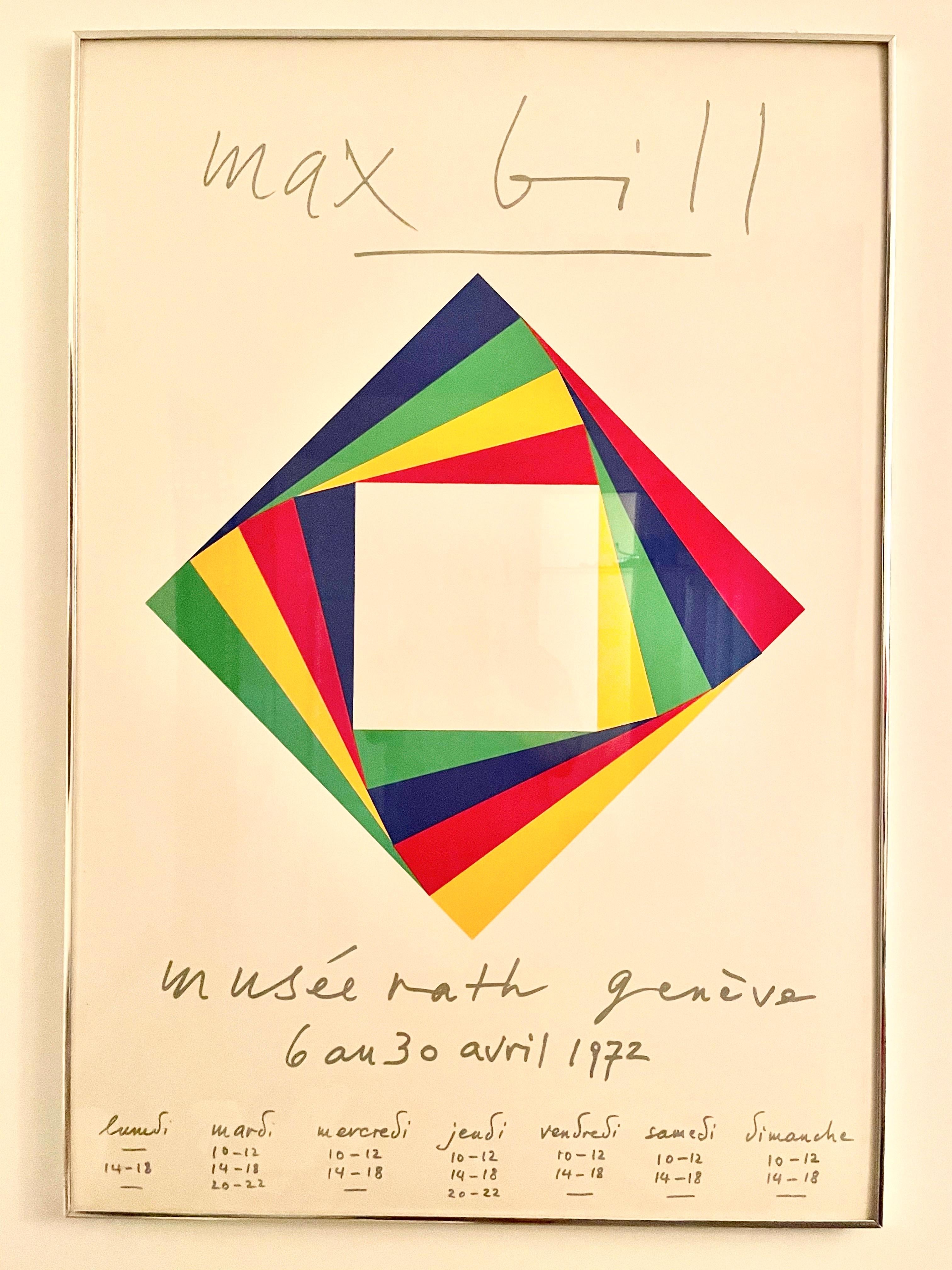 Max Bill Geneve Musee Serigraph, 1972 For Sale 3