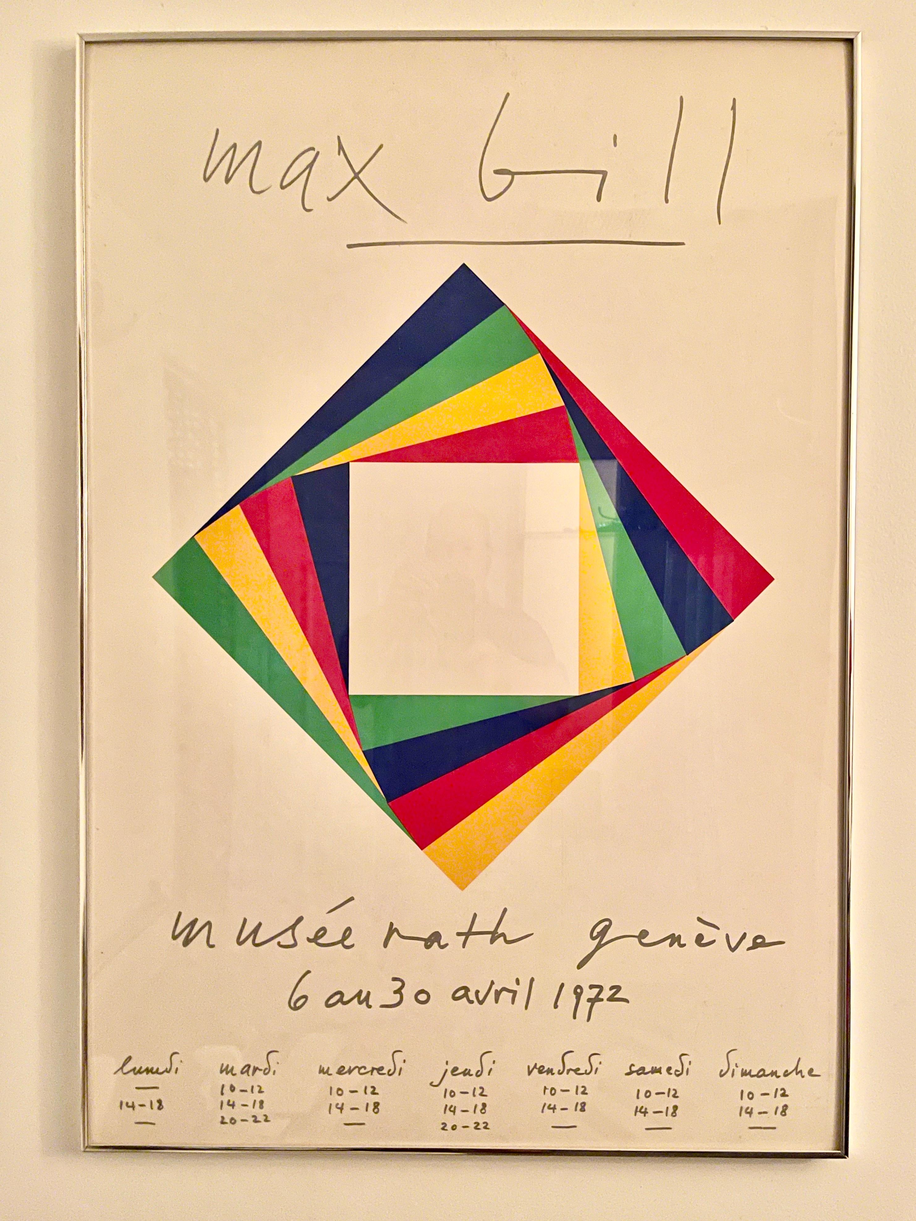 Max Bill Geneve Musee Serigraph, 1972 For Sale 4