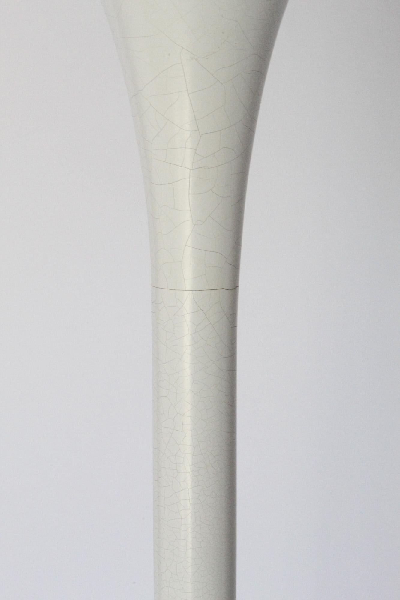 Enameled Max Bill Iconic Floor Lamp Torchère for BAG, Switzerland, 1960