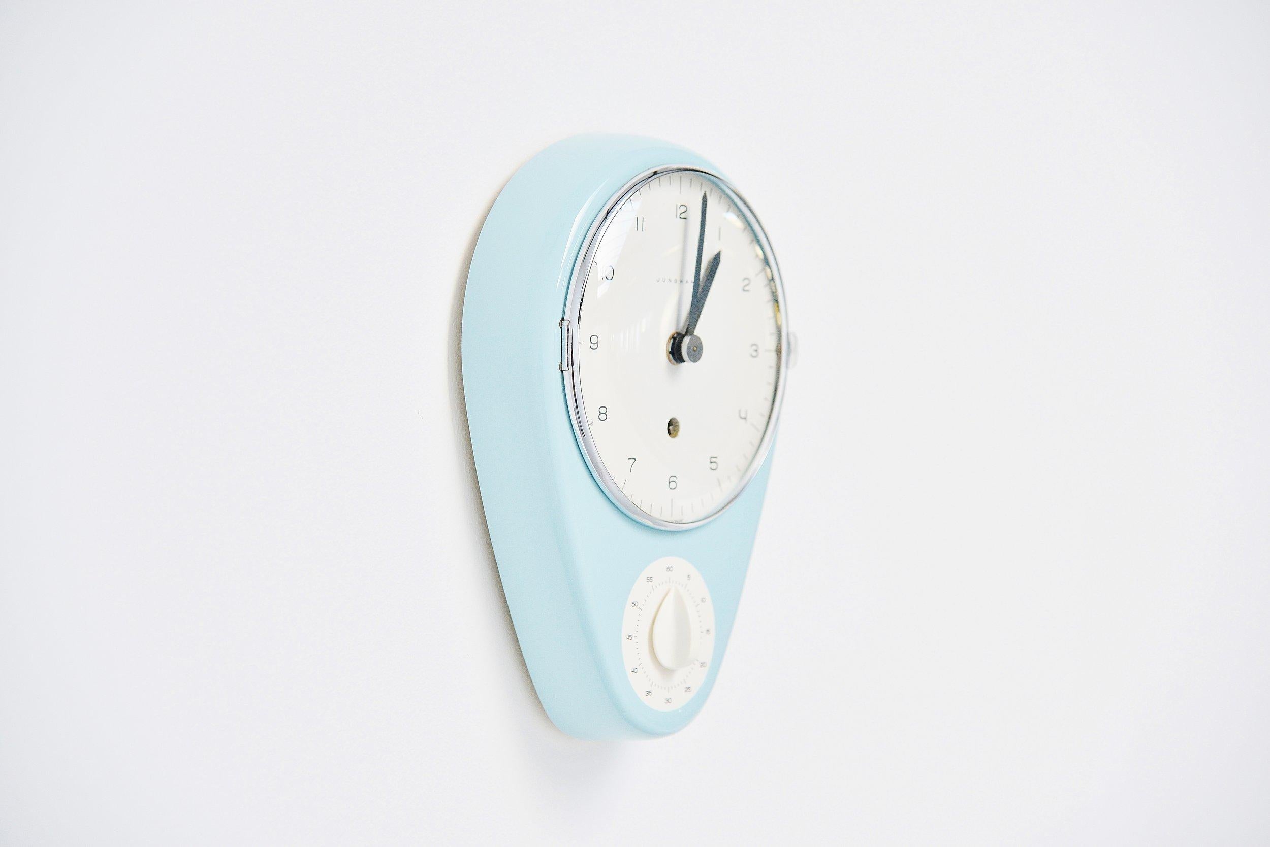 Mid-Century Modern Max Bill Junghans Horloge de cuisine 1953