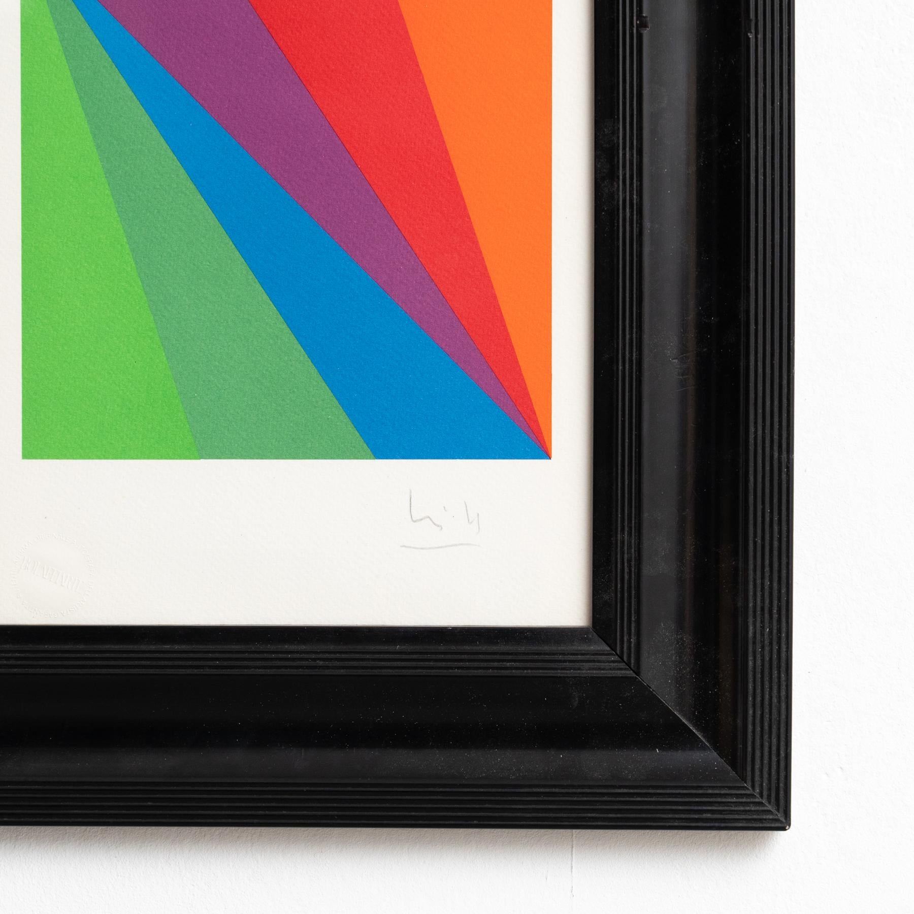 Max Bill, handsignierte Fotolithographie, limitierte Auflage, 1977 (Ende des 20. Jahrhunderts) im Angebot