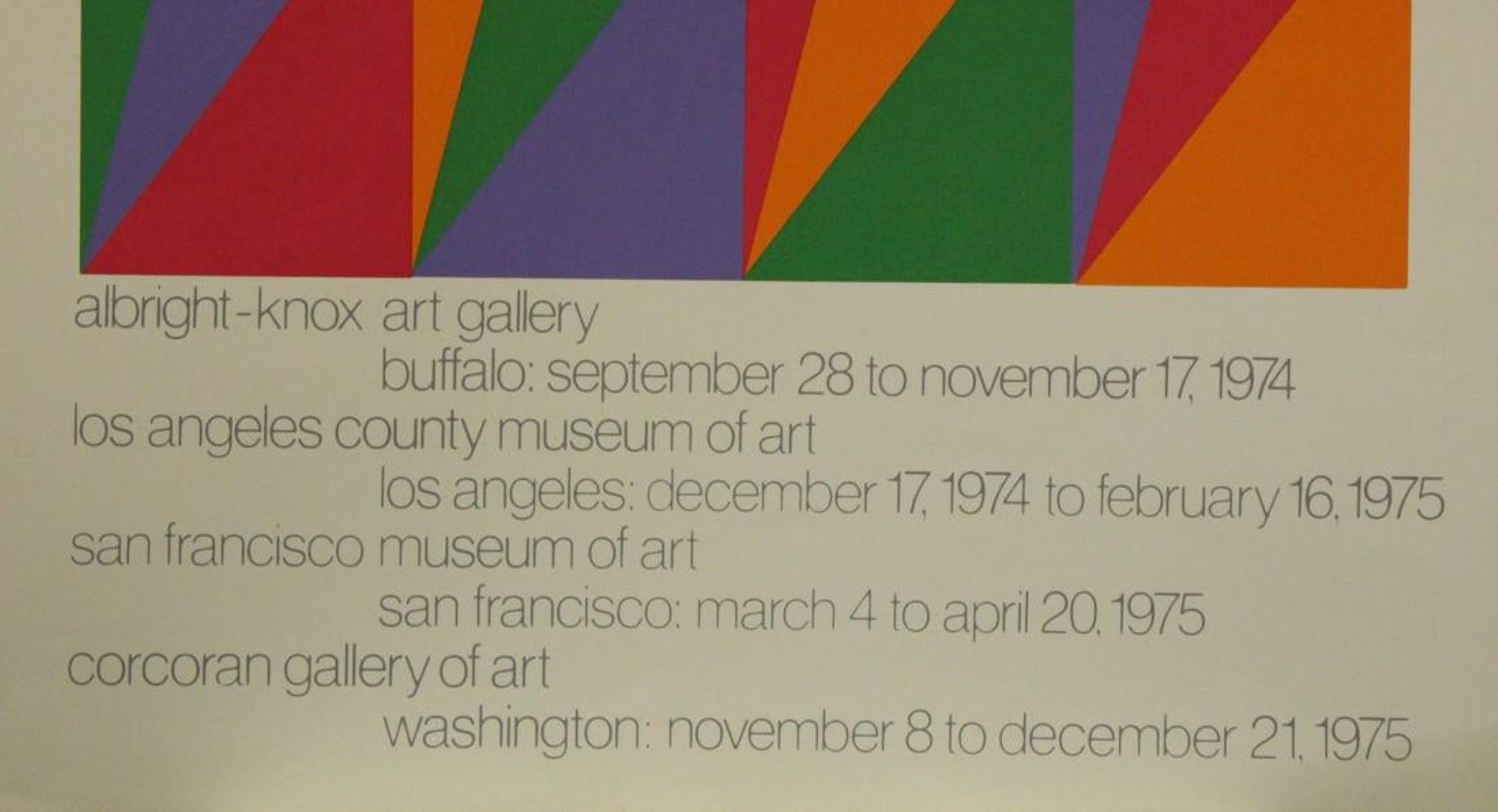 Albright-Knox Art Gallery, Buffalo: September 28 to November 17, 1974 Poster  - Print by Max Bill