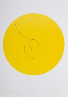 Constellations I, Minimalist Lithograph by Max Bill 1974