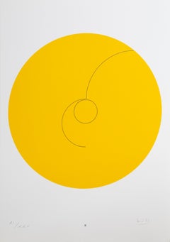 Constellations II, Minimalist Lithograph by Max Bill 1974