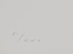 Constellations IX, Minimalist Lithograph by Max Bill 1974