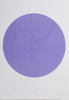 Constellations IX, Minimalist Lithograph by Max Bill 1974