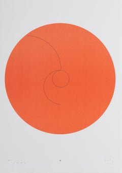 Constellations V, Minimalist Lithograph by Max Bill 1974