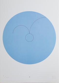 Constellations X, Minimalist Lithograph by Max Bill 1974