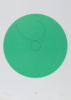 Constellations XIII, Minimalist Lithograph by Max Bill 1974