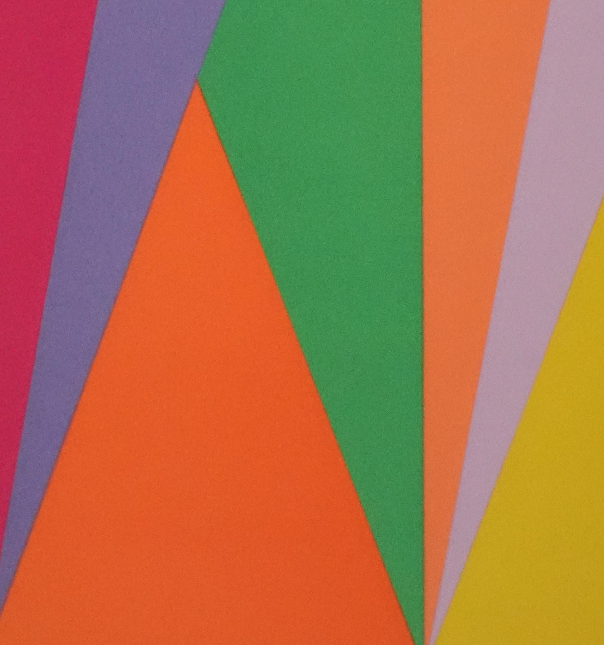 Geometric Composition - Original Lithograph - Gris Abstract Print par Max Bill