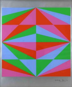 Geometric Composition - Original Silkscreen by Max Bill - 1965