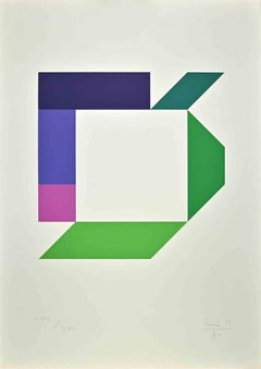 Geometric Composition - Screen Print by Max Bill - 1970