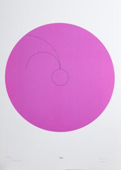 Constellations VIII, Minimalist Lithograph by Max Bill 1974