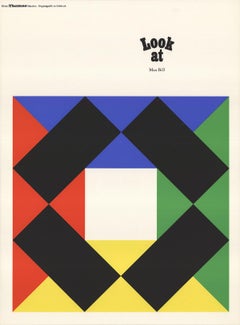Max Bill-Edition Thomas Munchen-35.5" x 26"-Serigraph-1968-Minimalism-Multicolor