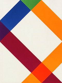 Untitled from "Vingt-deux poèmes" by Max Bill, Orange, Geometric, Cassou