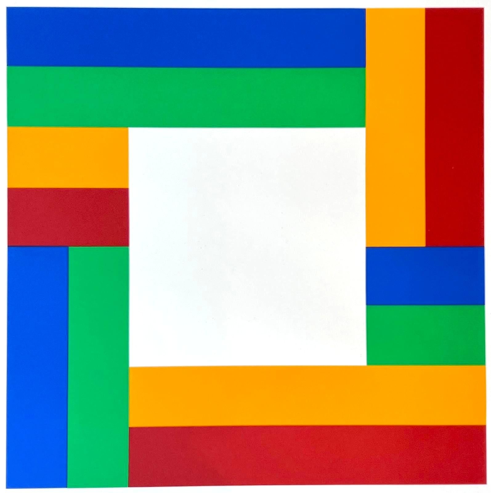 Silkscreen, 1970
Handsigned by the artist in pencil and numbered 125/200
70.00 cm. x 50.00 cm.  27.56 in. x 19.69 in. (paper)
39.80 cm. x 39.80 cm.  15.67 in. x 15.67 in. (image)
A multidisciplinary artist of Swiss origin and pioneer of concrete