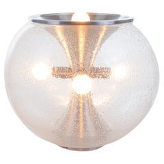 Max Bill Tulip Floor Lamp Globe Glass & Aluminium by Temde, Switzerland, 1960s