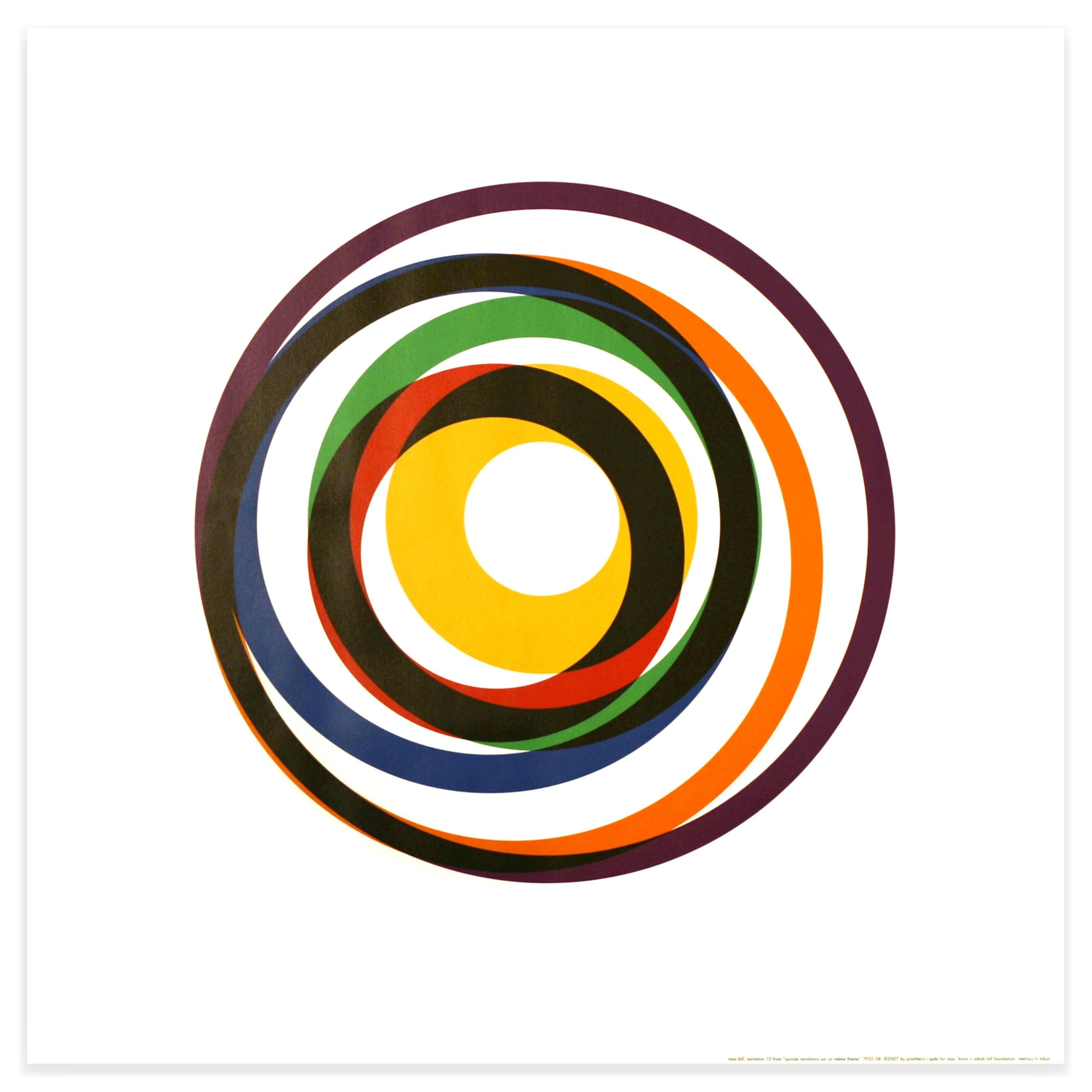Variation Poster #12 / Designplakat, „Max Bill“ im Zustand „Hervorragend“ im Angebot in New Milford, CT