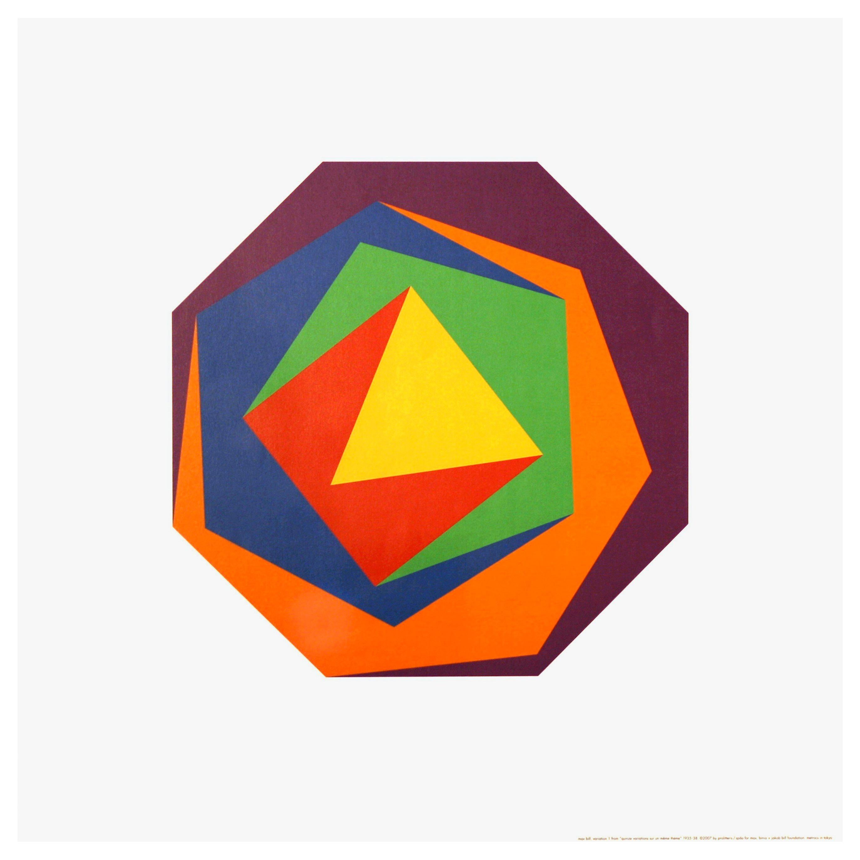 Max Bill, Variation Poster #1 or Design Poster For Sale