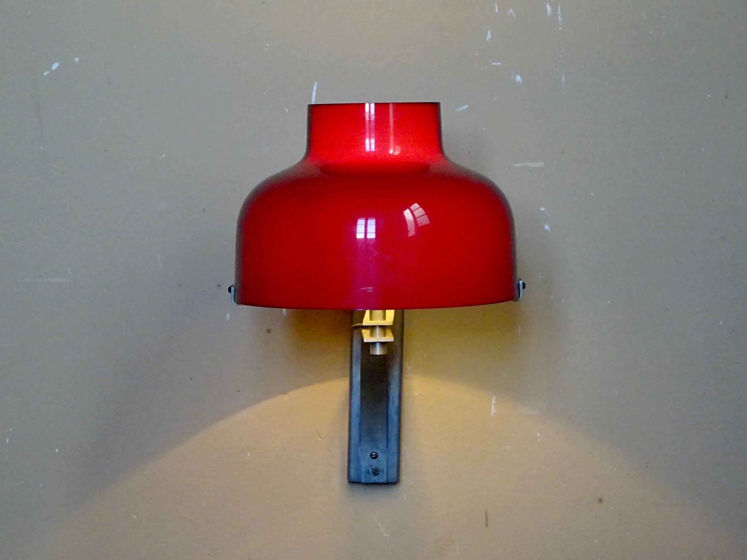 Mid-Century Modern Max Bill Wall Lamp, Miguel Milá for Tramo. Spain 1960s For Sale