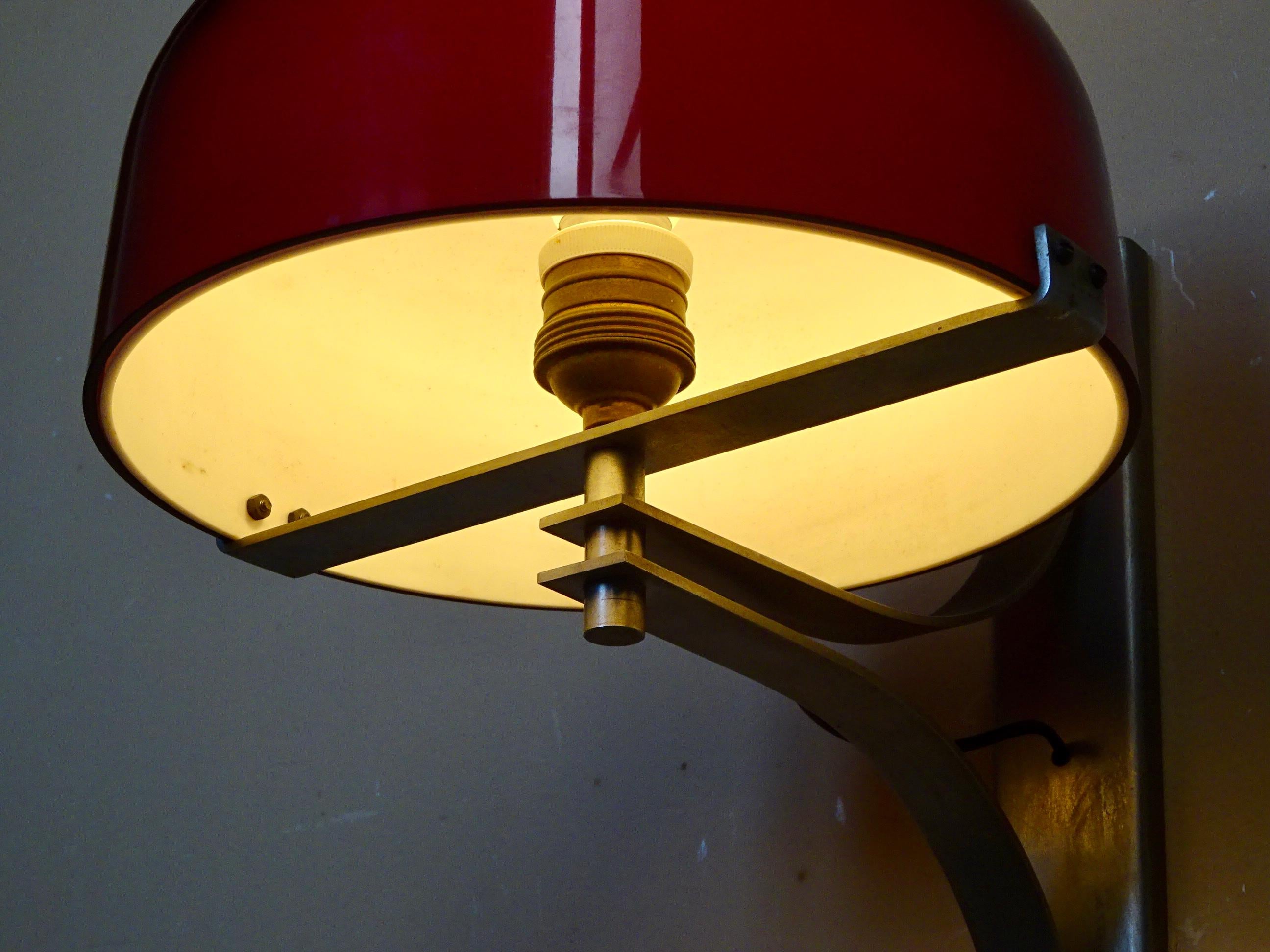 Spanish Max Bill Wall Lamp, Miguel Milá for Tramo. Spain 1960s For Sale
