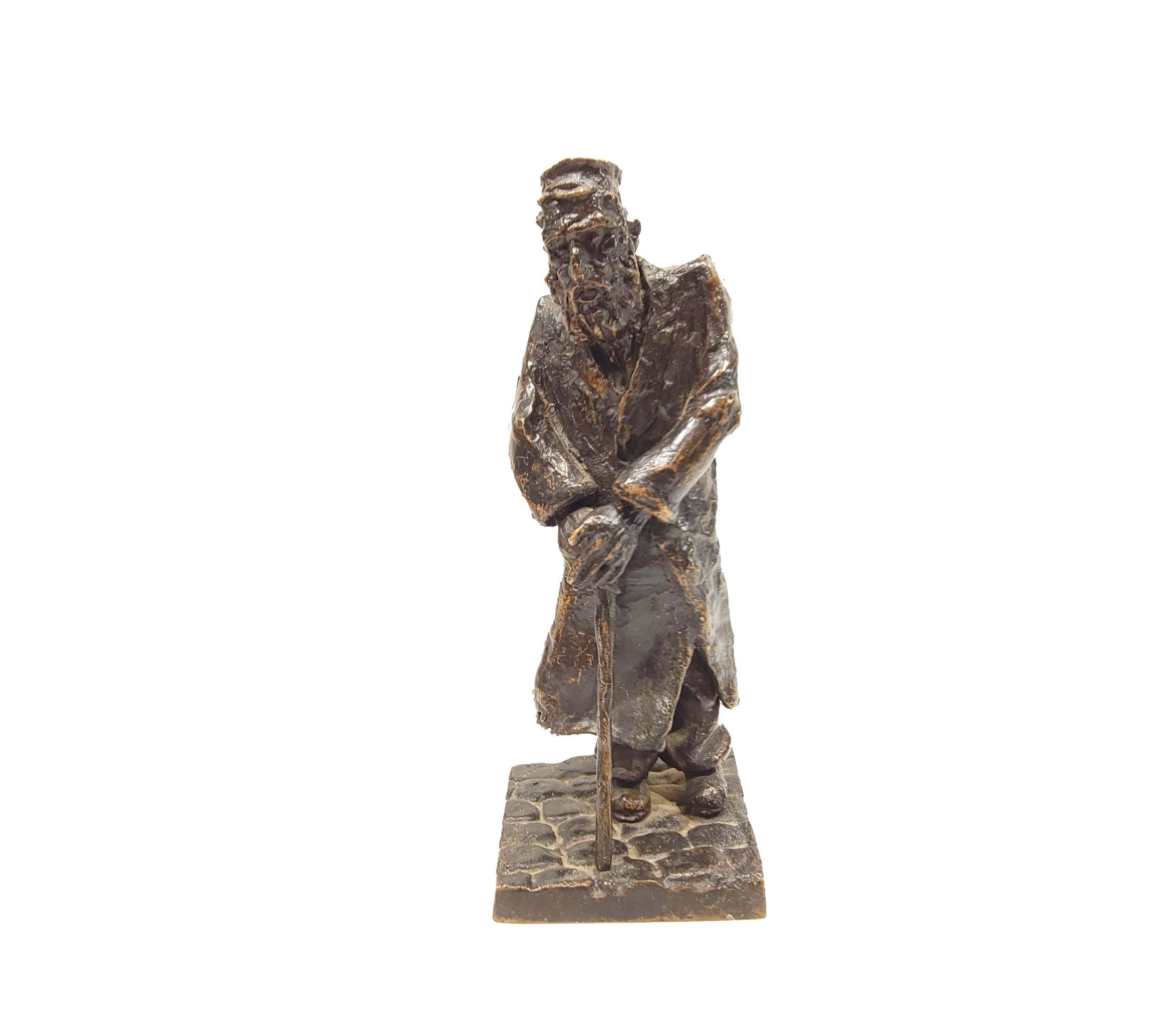 Bronze with brown patina.
Signed on the plate.
A copy of this bronze is in the collections of the Archaeological Museum in Warsaw.
Max Biskupski notably sculpted a bust of Chopin which is in the inner courtyard of the Warsaw Music Conservatory.